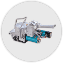 Strapping tool for polypropylene and polyester strap - Pneumatic