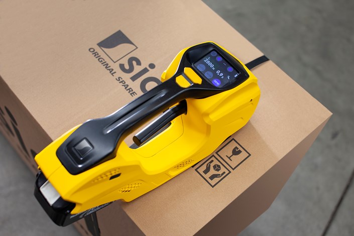 Pneumatic plastic strapping S215